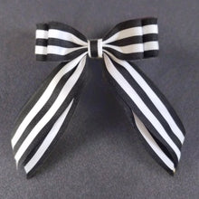 Striped Two Tier Bow with Double Tails